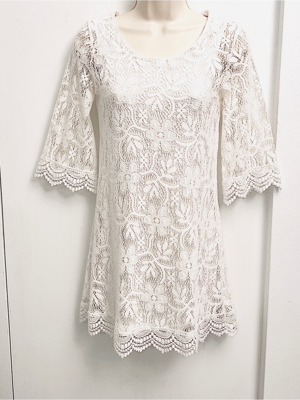 Divided Lace Mod Minidress